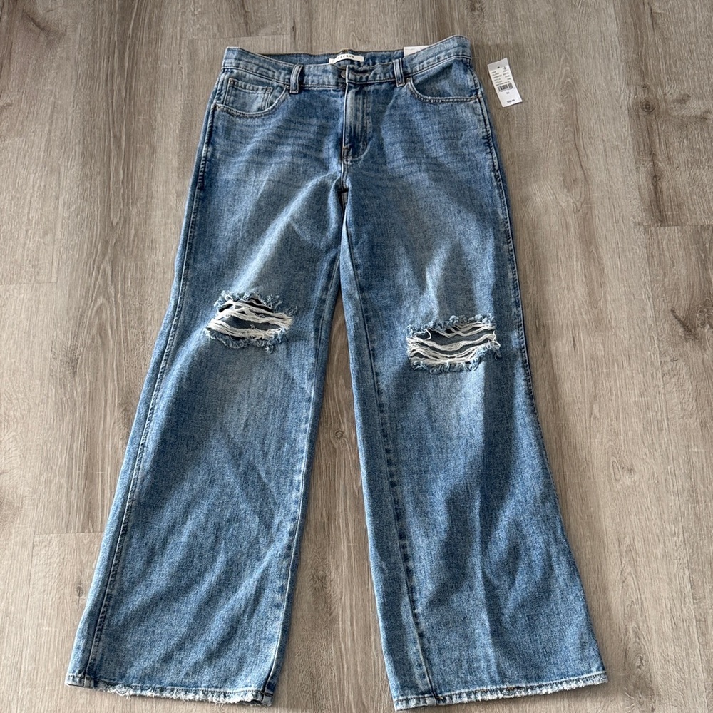 PacSun Light Blue 90’s Baggy Distressed Flare Jeans